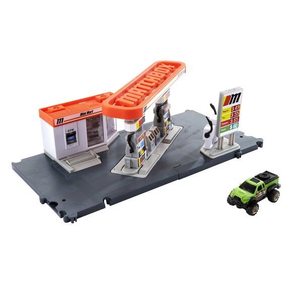 NWT Matchbox Action Drivers Fuel Station Playset Toy Truck 1:64 Scale - Picture 4 of 7